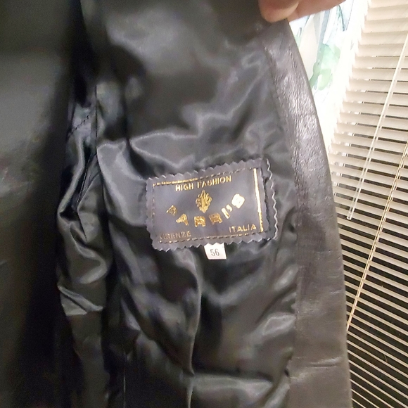 FIne leather jacket, Parri's, size 56, dark brown - Picture 5 of 5